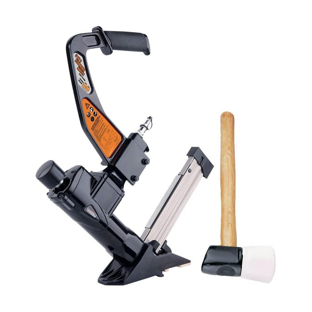FREEMAN PFL618C Cloueuse de sol 3 en 1 – Agrafeuse avec maillet en fibre de verre : Bricolage