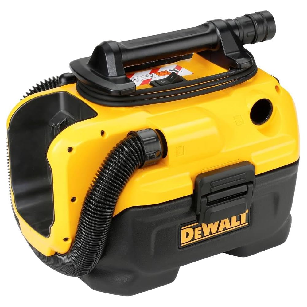 DEWALT - Aspirateur de chantier - aspirateur 7,5L à brancher sur secteur ou batteries 18/54V - aspire poussières et liquides sans changement de filtre - DCV584L-QW : Cuisine et Maison
