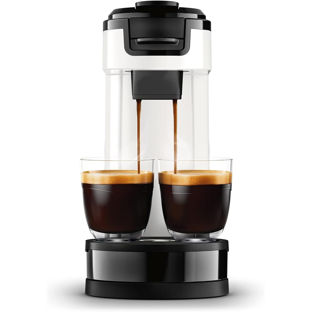 Philips Senseo Switch Machine à Café à Dosettes et Filtre - Technologie 2 en 1,  Réservoir d'Eau de 1 L,  7 Tasses en une Seule Fois