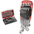Facom R360NANO.PG Coffret Compact de serrage 1/4" avec set de vissage 38 outils &amp; 440.JP14 Etui portatif avec clés multiples dimensions : Bricolage