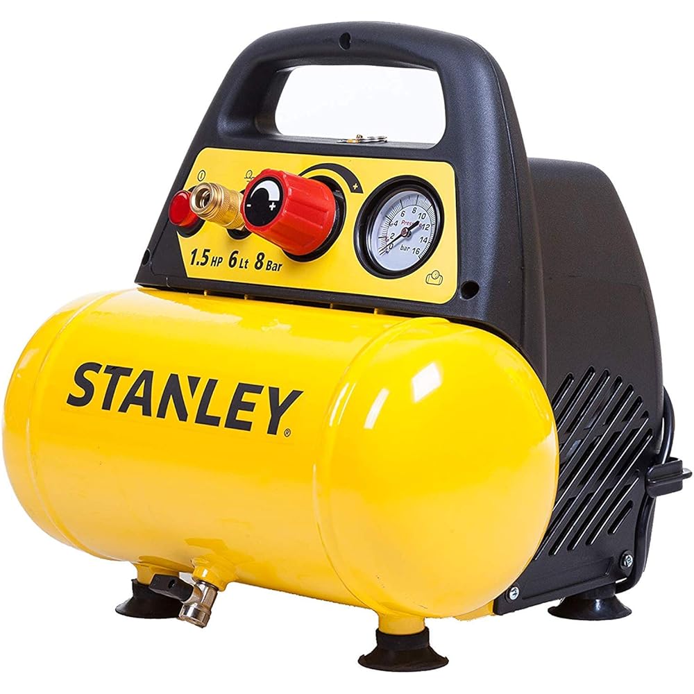 D 200 Compresseur 6 L 1,5HP, Pression max 8 bar/116 PS + KIT 6 : Bricolage