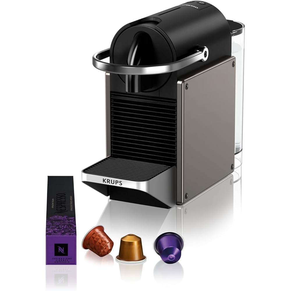 Nespresso Machine á café Krups Pixie Titane YY5290FD : Cuisine et Maison