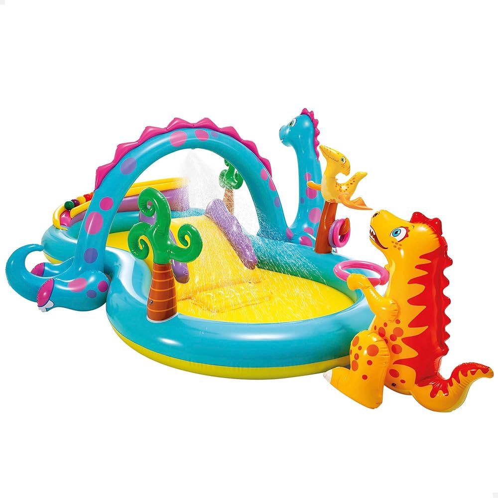 Intex - 57135NP - Aire De Jeux Dinoland, Vert : Jeux et Jouets