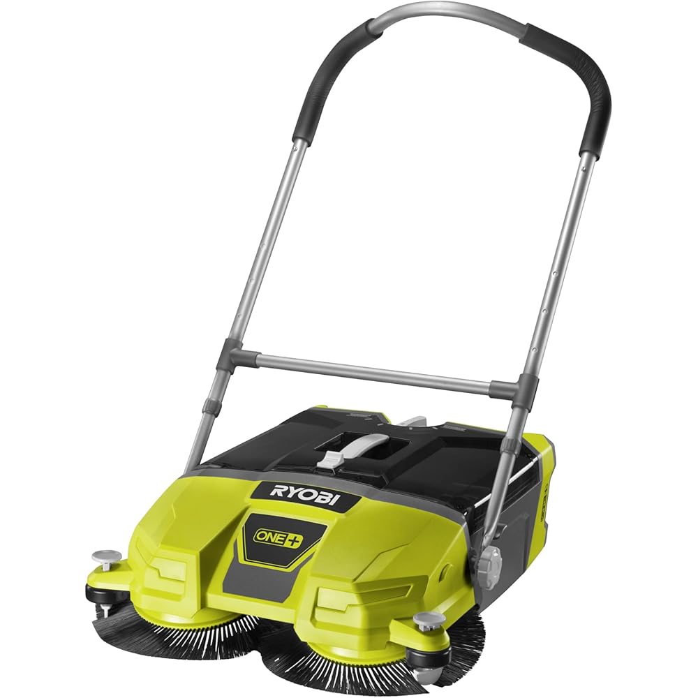 RYOBI - Balayeuse Motorisée 18V One+ - Largeur Nettoyage 53cm, 140 TR/Min - 2 Brosses, 1 Collecteur 17L (sans Batterie ni Chargeur) - R18SW3-0 : Cuisine et Maison