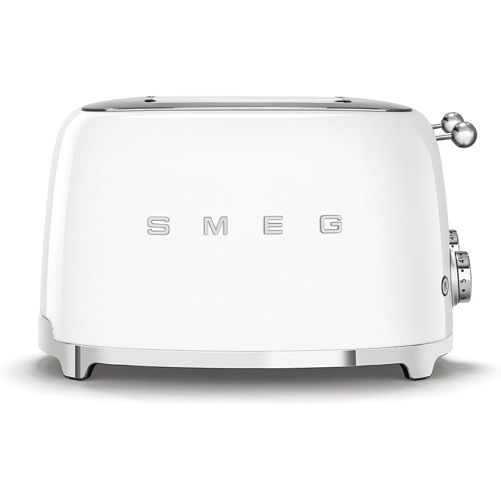 Smeg,  Grille-pain 4 Tranches TSF03WHEU,  4 Fentes 36 mm