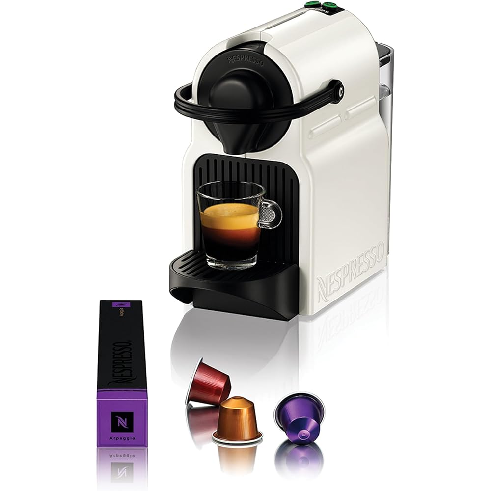 Nespresso Krups Machine à Café Inissia Blanche Cafetière Espresso XN100110 : Cuisine et Maison