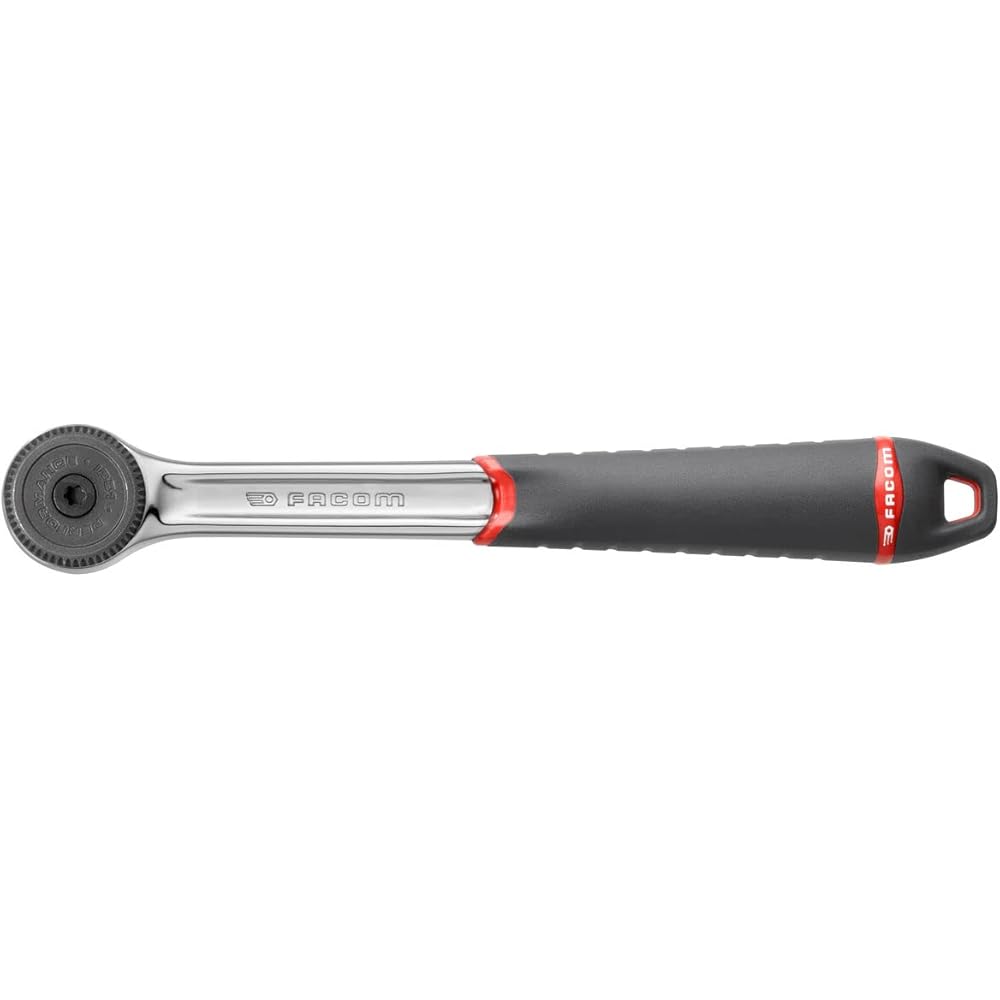 FACOM Coffret Outils Complet avec 55 Pièces Clés à Douille 2 Cliquets et 4 Rallonges Haute Performance Livrée en Plateau Thermoformé RS.161-2, Noir : Bricolage