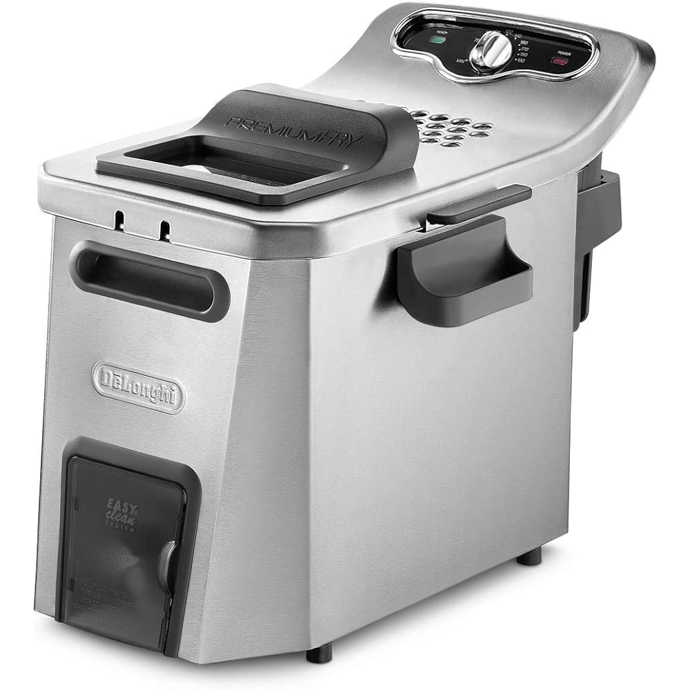 De'Longhi F44532CZ Friteuse 5 L, Métal, Silver : Cuisine et Maison