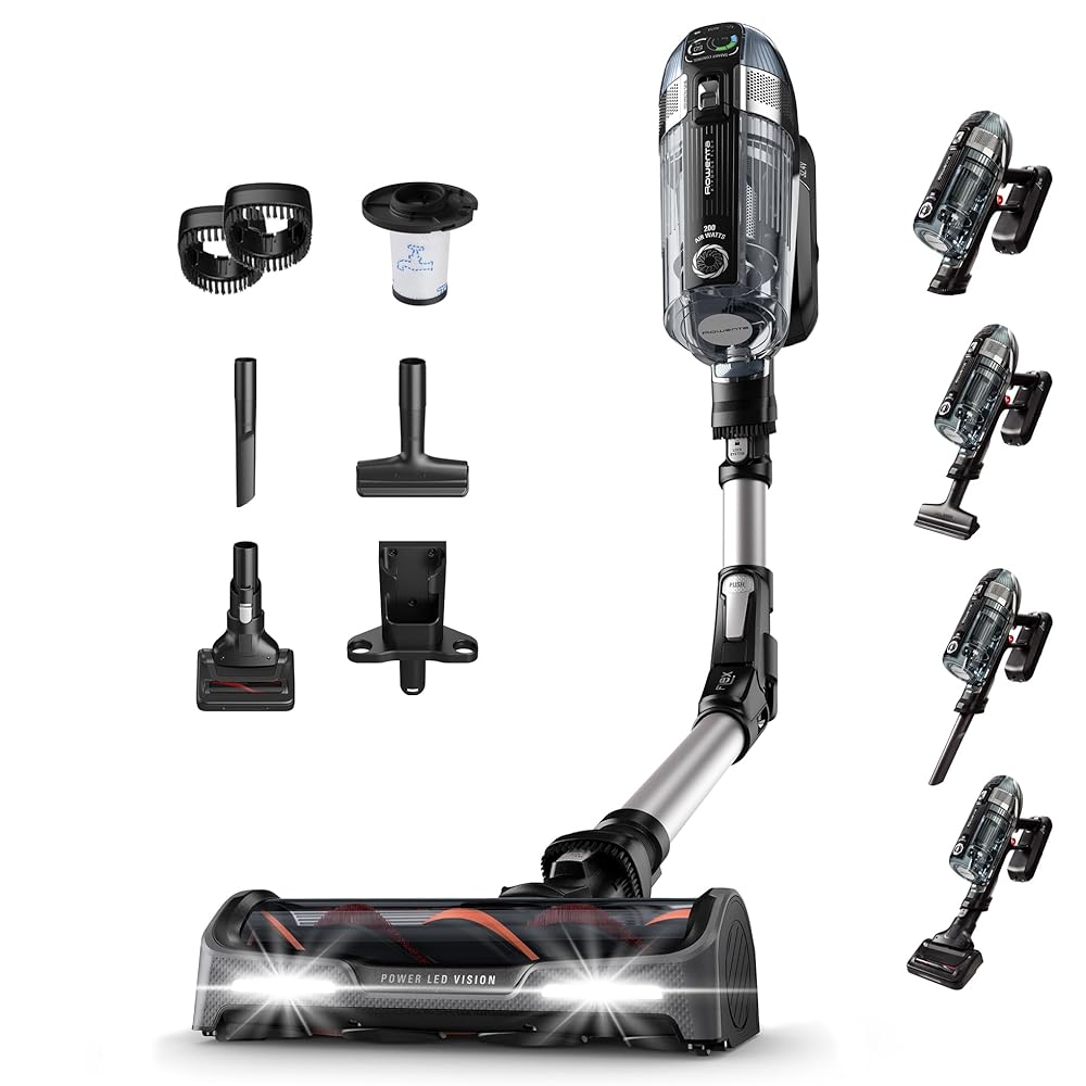 Rowenta X-Force Flex 14.60, Aspirateur balai sans fil, Puissant 550W, Autonomie 70min, Tube flexible, Accessoires pour Voiture et Poils d’animaux RH9958WA : Cuisine et Maison