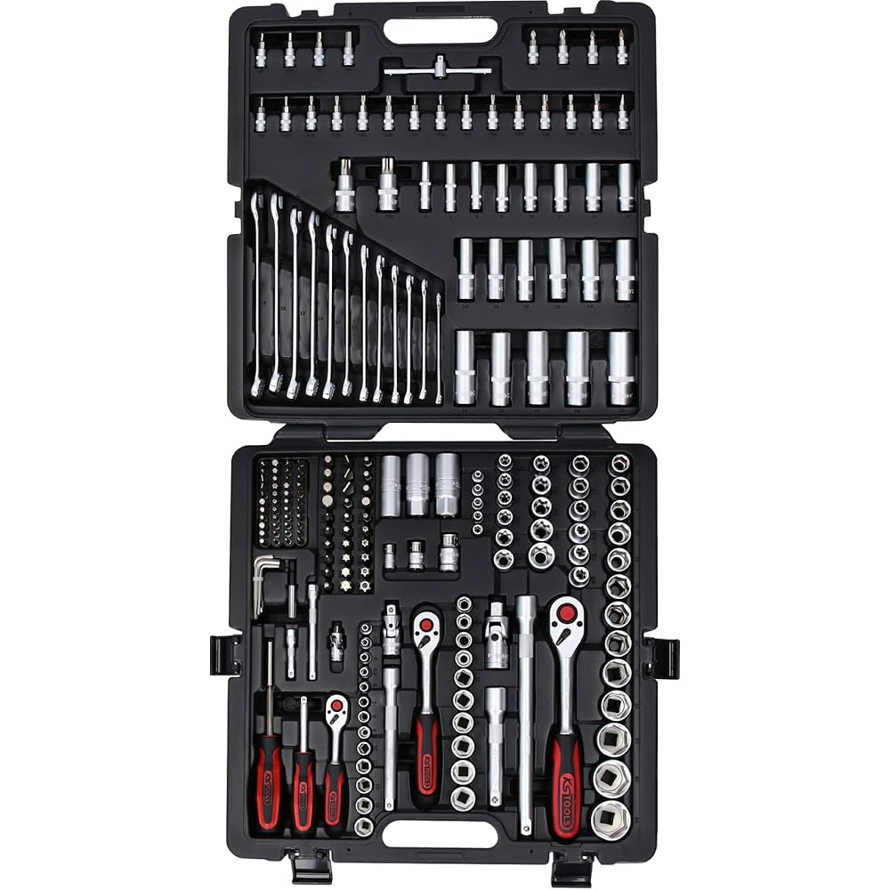 'KS Tools 1/4 "+ 3/8" + 1/2 Jeu de douilles, 216 Pièces, 1 pièce, 917.0216 : Bricolage