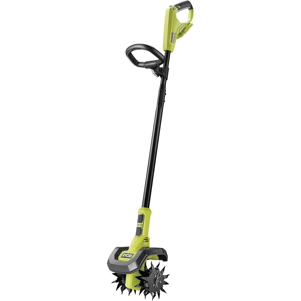 RYOBI - Bineuse 18V - Largeur Travail 20 cm - Prof. Travail 10 cm - 4 Fraises - 3 Vitesses de Rotation - Tube télescopique - Vendue sans Batterie ni Chargeur - RY18CVA-0