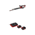 Einhell Taille-Haies sans Fil GE-CH 36/65 Li-Solo Power X-Change (36 V, 65 cm Longueur de Coupe, 30 mm écartement des Dents, poignée pivotante, avec Fourreau) + Twincharger et 2 Batteries 4,0Ah : Jardin