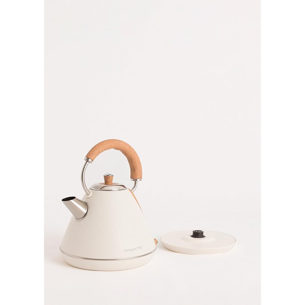 CREATE/PACK TOAST RETRO + KETTLE RETRO L/Grille-pain blanc cassé avec bouilloire blanc cassé/Bouilloire 1,7 L : Cuisine et Maison