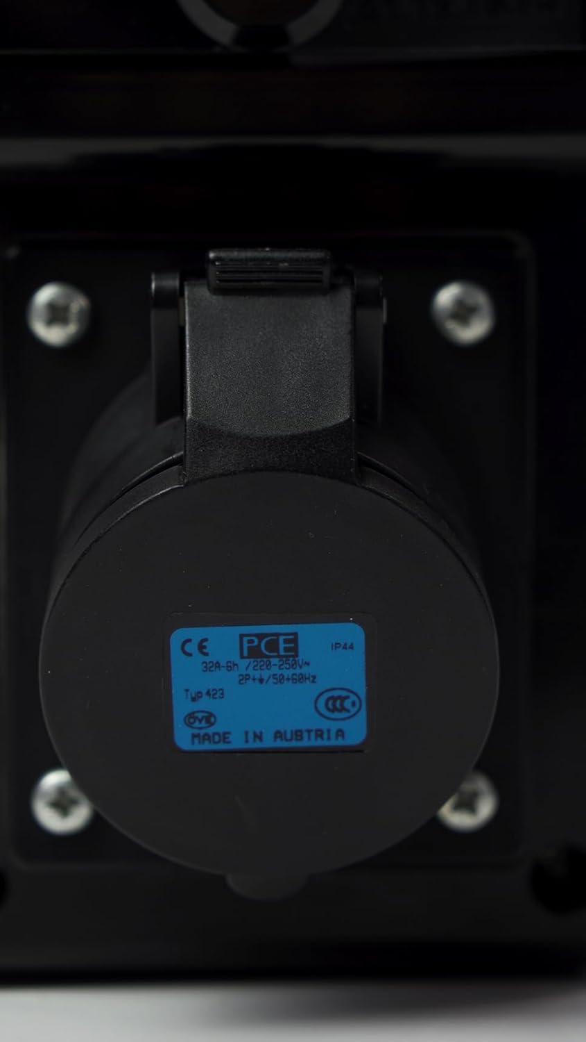 Carré Rouge - Borne de Recharge avec Prise Europe 32A 7KW Complète pour Véhicule Électrique, Protections et Compteur, IP65, Fabrication Française - 28x11x9,5 cm : Commerce, Industrie et Science