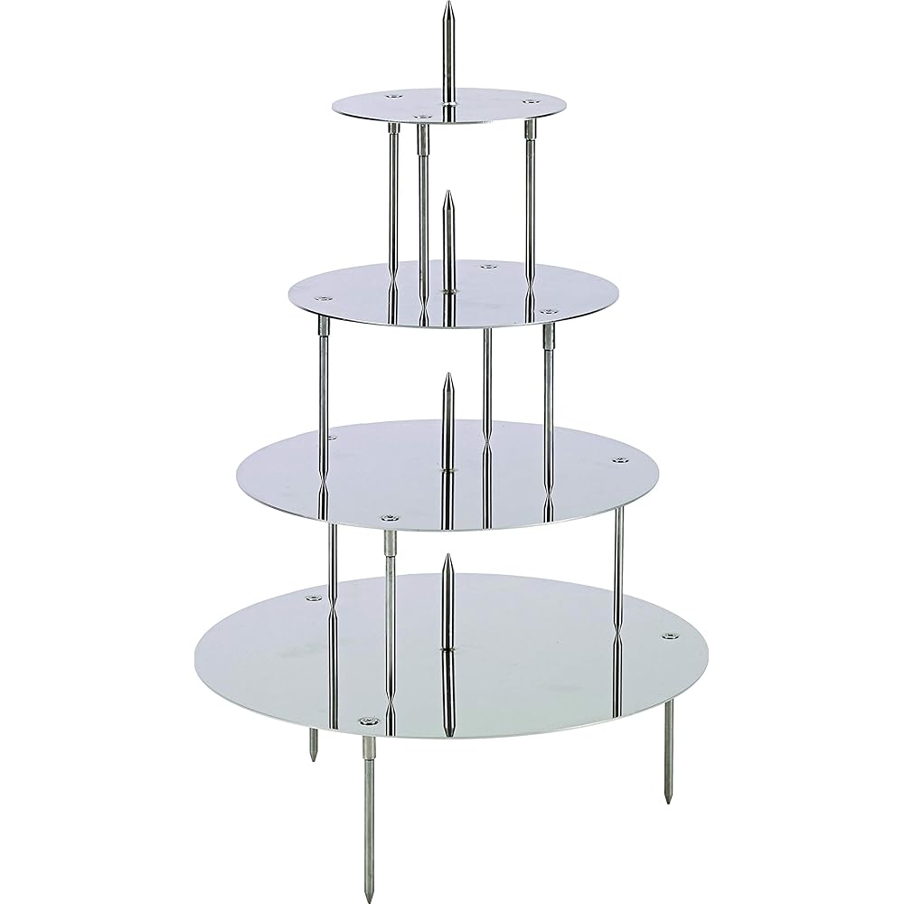 Autre Ossature 4 Plateaux Wedding Cake h 8 cm : Cuisine et Maison