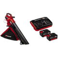 Einhell Professional Aspirateur-souffleur de feuilles sans fil VENTURRO 36/240 Power X-Change (36V, puissance 740 m³/h max., sac 45 L, soufflage jusqu’à 240 km/h) avec Twincharger et 2 Batteries 4,0Ah : Bricolage
