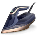 Philips Azur 8000 Series Fer À Vapeur - 85 g/min De Vapeur Continue, Effet Pressing Jusqu' À 260 g, 3000 W, Technologie OptimalTEMP, Semelle SteamGlide Elite, Bleu Foncé (DST8050/20) : Cuisine et Maison
