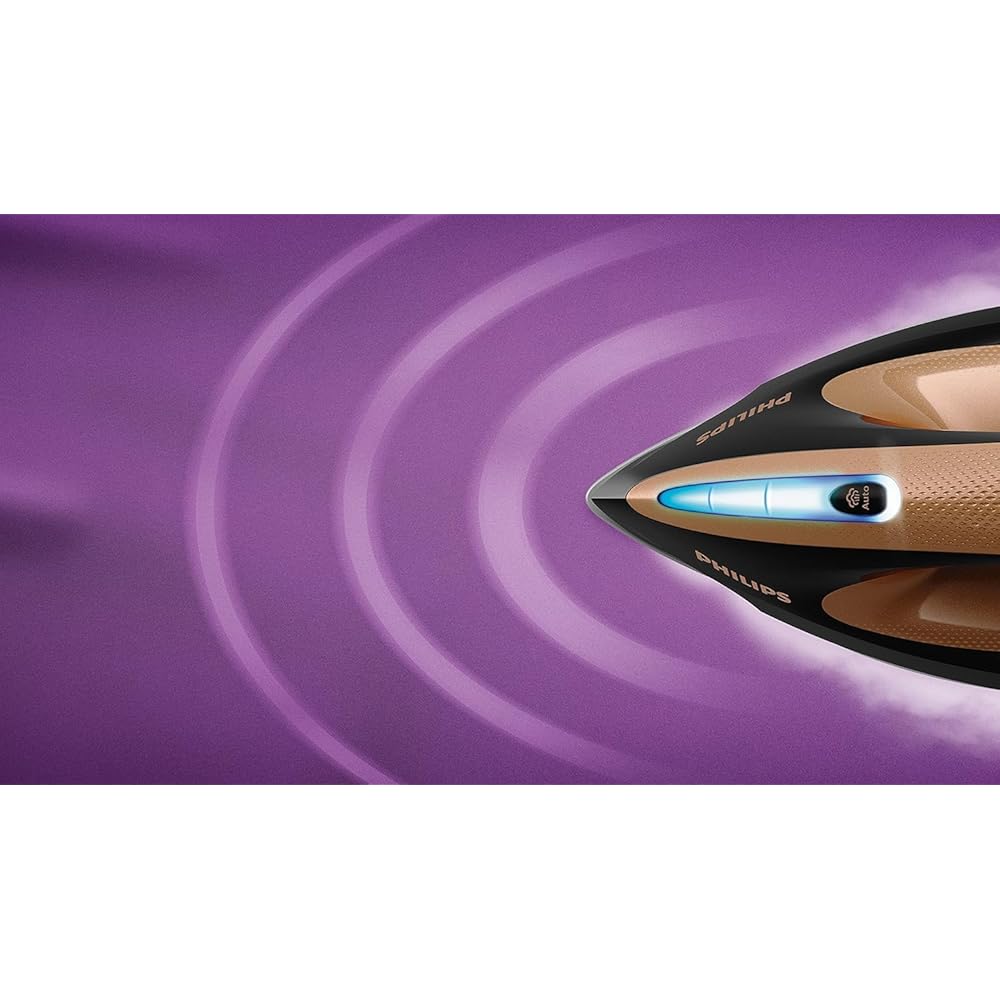 Philips Centrale Vapeur PerfectCare Elite Plus - Réglage température automatique,  Pression de 8 Bars,  Effet Pressing de 600 g