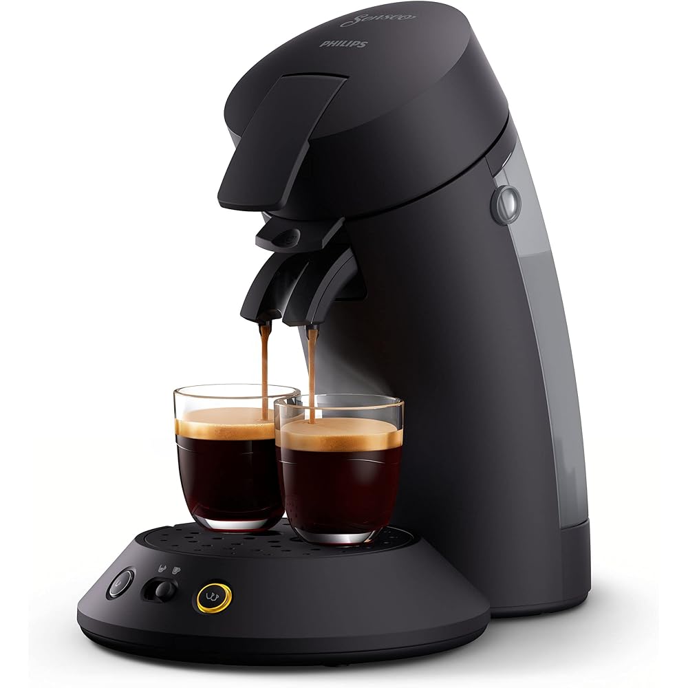 Philips Senseo Original Plus CSA210/60 Machine à café à dosettes (sélection de la puissance du café, technologie Coffee Boost, en plastique recyclé) Noir : Cuisine et Maison