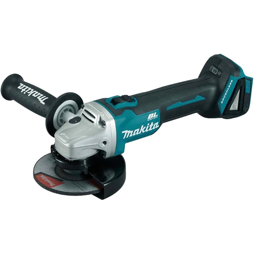 Makita DGA504Z - Mini-meuleuse à batterie 18V lithium-ion 125 mm BL seule machine sans chargeur ni batterie 60 x 450 mm,Noir : Bricolage