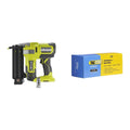 RYOBI - Cloueur d'Assemblage 18G à Air Comprimé 18V ONE+ pour Tirer des Clous de 15 à 50 mm &amp; Tacwise 0401 Boîte de 5000 clous 18G/50 mm, Argent : Bricolage