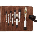 KIRSCHEN Jeu de ciseaux à bois - Lot de 8 ciseaux à bois (4, 6, 10, 12, 16, 20, 26, 30 mm) et étui en daim - 1131002 : Bricolage