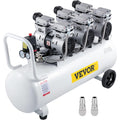 VEVOR Compresseur d’Air sans Huile Compresseur Silencieux à Air Comprimé Compresseur Outil d’Atelier pour Réparations Domiciliaires, Gonflage de Pneus (100L 2.2KW, Électrovanne) : Bricolage