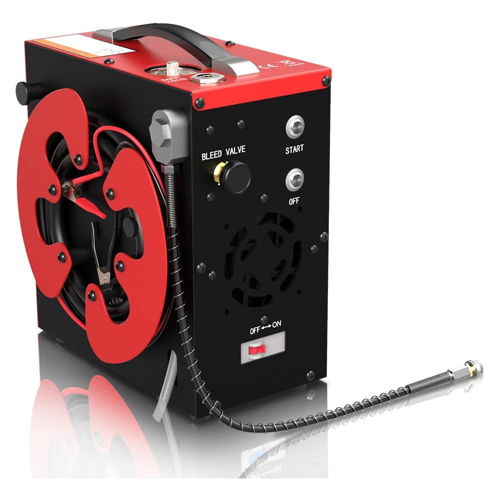 GX CS3 PCP Compresseur d'air, Arrêt Automatique, Sans Huile, Filtre Séparateur eau-huile Intégré, 4500Psi /30Mpa : Auto et Moto