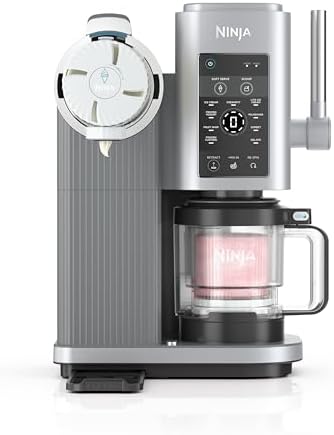 Ninja CREAMi NC701 Machine à crème glacée et service doux, sorbet, milkshake, yaourt glacé, programme à faible teneur en calories et plus encore, 13 en 1, poignée souple et (2) pintes CREAMi Swirl de : Cuisine et Maison