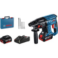 Bosch Professional 18V System perforateur sans-fil GBH 18V-21 (force de frappe maxi 2 J, avec 2 batteries GBA 18V 5.0Ah, chargeur GAL 18V-40, set de 5 burins, dans un coffret) - set exclusive Amazon : Bricolage