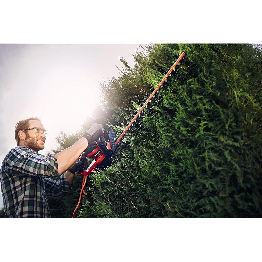 Einhell Taille-haies électrique GE-EH 7067 (700 W, Longueur de coupe 67 cm, Fourreau de protection, Anti-arrachement du câble) : Jardin