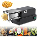 MOLVUS Coupe-Frites électrique avec Lame en Acier Inoxydable Coupe-légumes Professionnel pour Pommes de Terre, Carottes, concombres (Noir 10 mm) : Cuisine et Maison